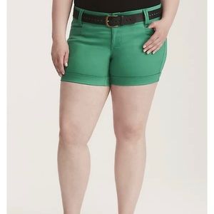 Torrid Green Shorts